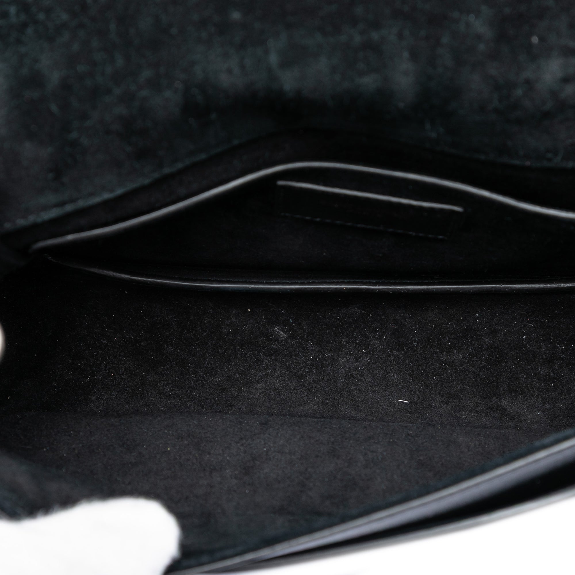 Suede Monogram Book Bag - Image 4