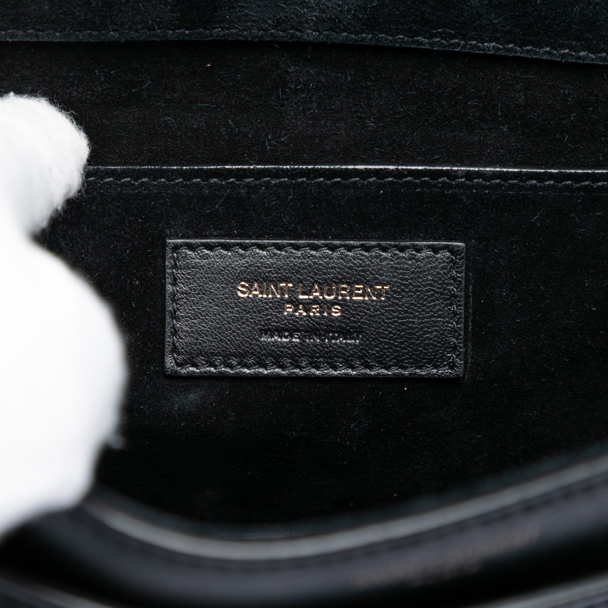 Suede Monogram Book Bag - Image 5