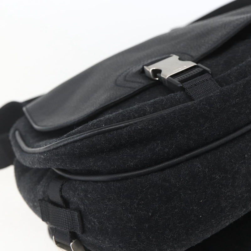 Prada Shoulder Wool Black Bag