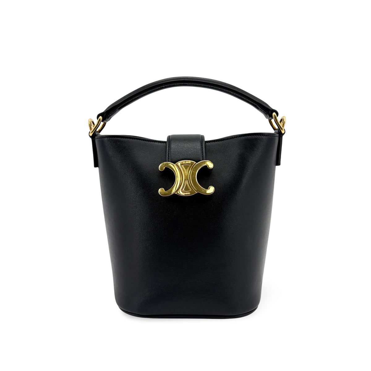 Celine Louise Leather Black Calfskin Bag