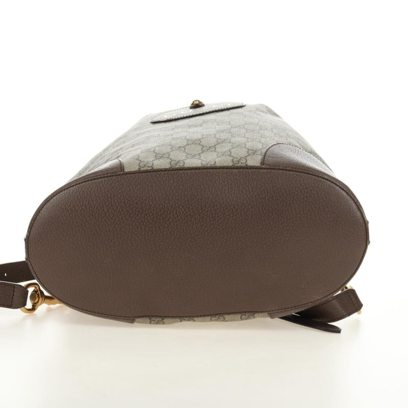 Gucci Neo Vintage Drawstring Bucket Gg Coated Canvas Beige Bag