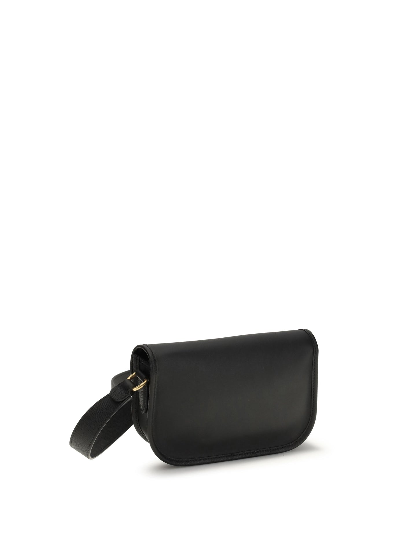 Valentino Garavani Antibes Shoulder Bag — Black Calf Leather