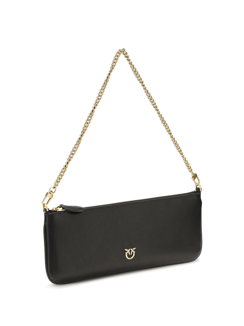 Pinko Horizontal Shoulder Bag — Black