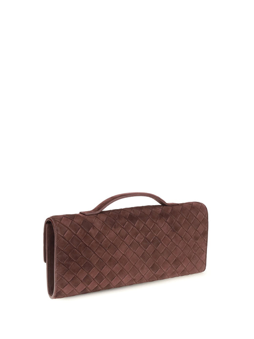 Bottega Veneta Andiamo Clutch — Brown