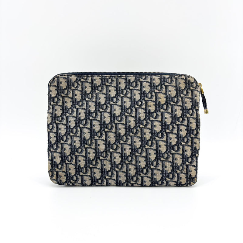 Christian Dior Travel Kit Oblique Canvas Navy Accessory