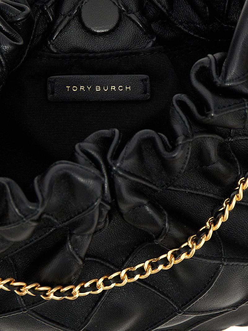 Tory Burch Fleming Shoulder Bag — Black