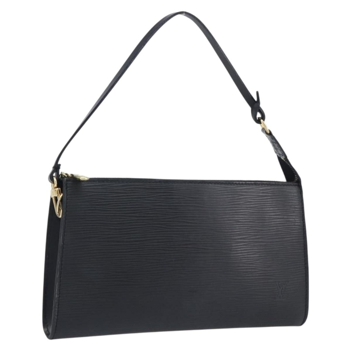 Louis Vuitton Pochette Accessoires Epi Leather Black Bag