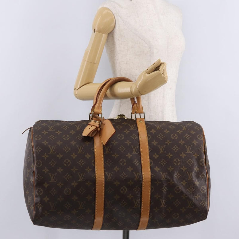 Louis Vuitton Keepall Monogram Canvas Brown Bag