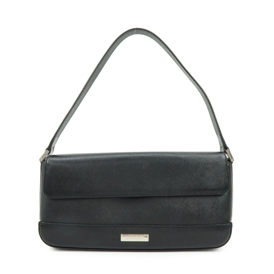 Burberry Shoulder Bag Leather Black