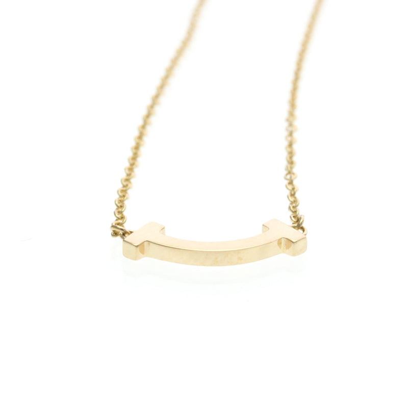 Tiffany & Co. T Smile Pendant 18k Rose Gold Pink_gold Bijoux