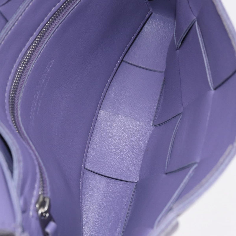 Bottega Veneta Cassette Maxi Intrecciato Leather Purple Bag