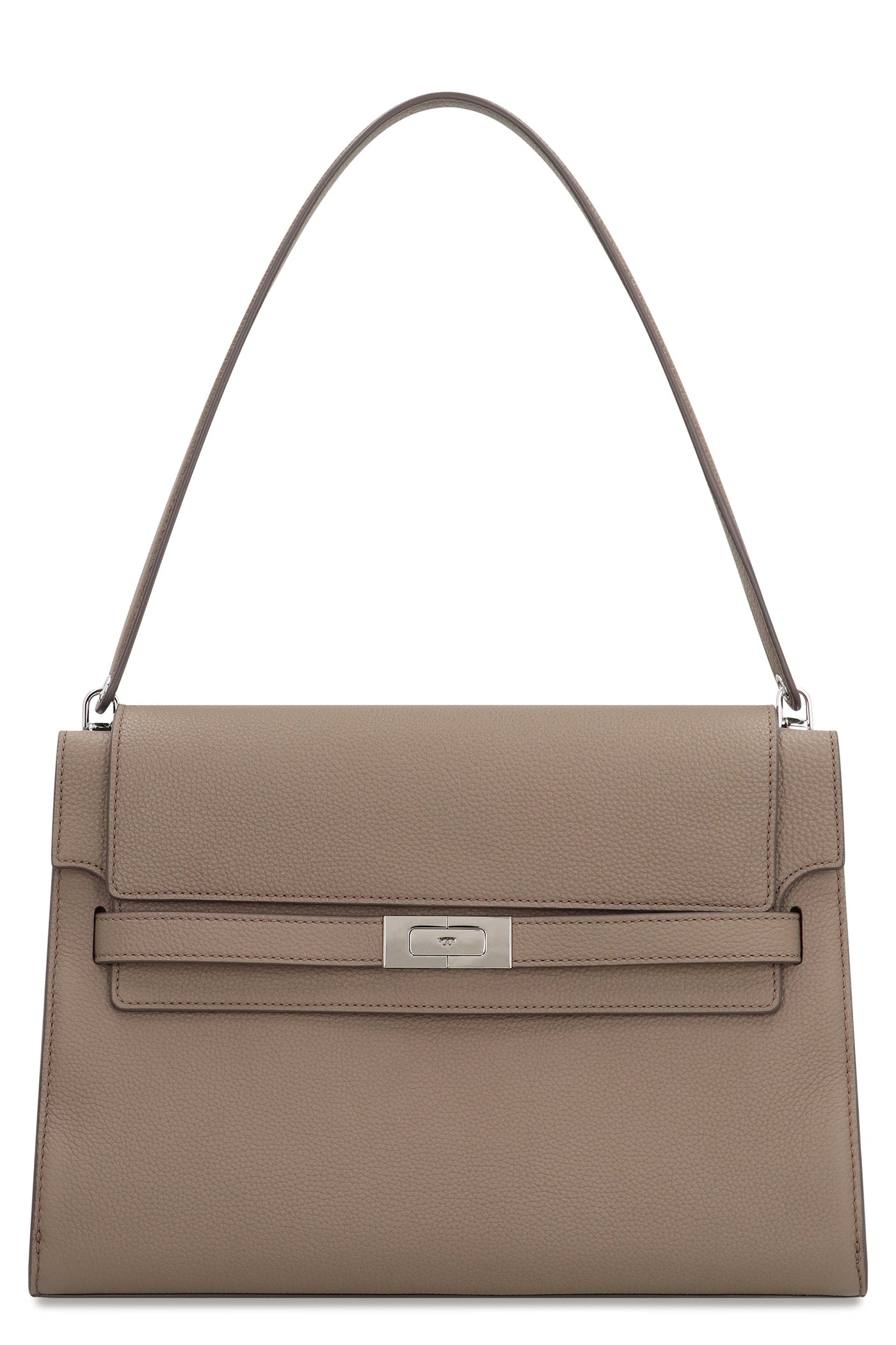 Tory Burch Lee Radziwill Grande Shoulder Bag — Brown Cow Hide