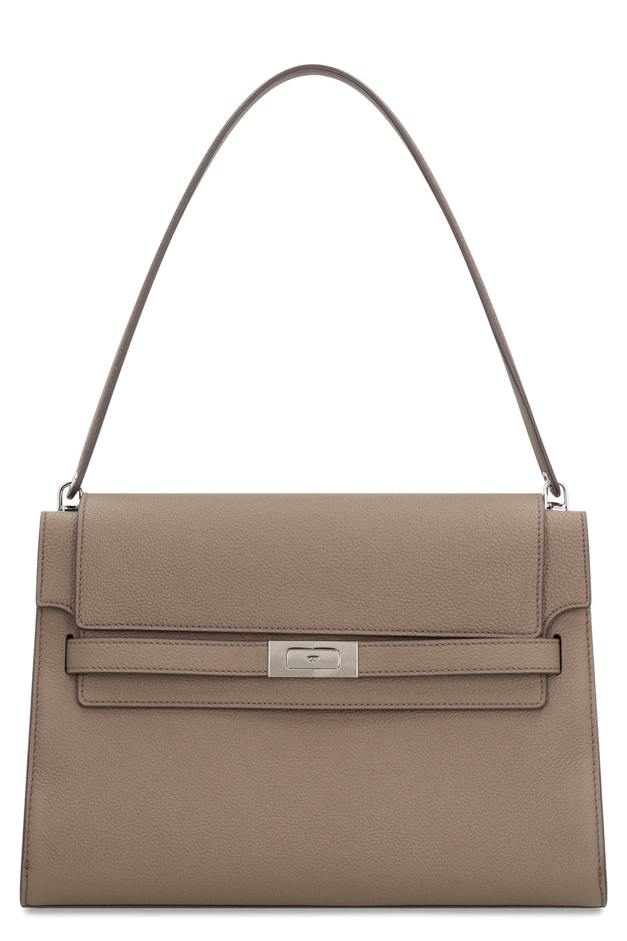 Tory Burch Lee Radziwill Grande Shoulder Bag — Brown Cow Hide