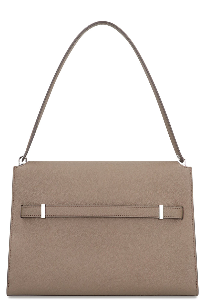 Tory Burch Lee Radziwill Grande Shoulder Bag — Brown Cow Hide