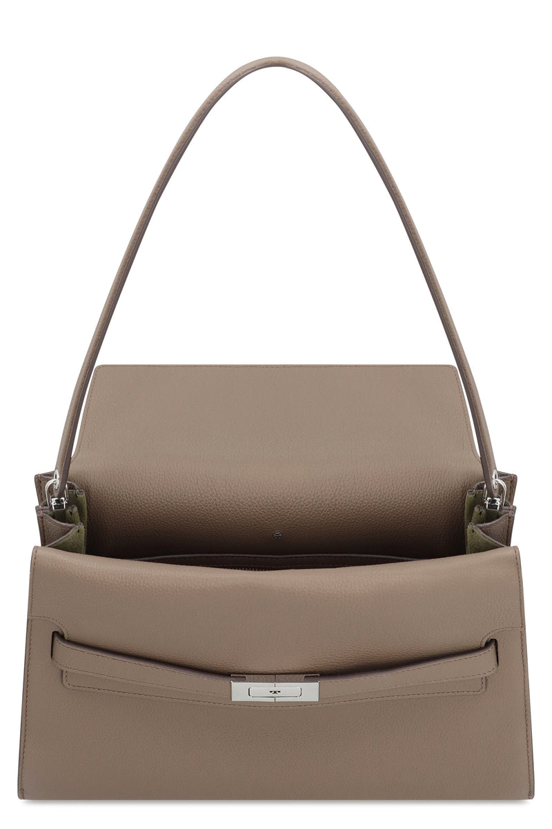 Tory Burch Lee Radziwill Grande Shoulder Bag — Brown Cow Hide
