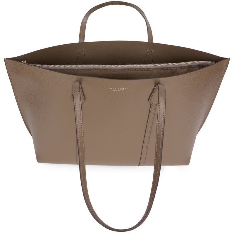 Tory Burch Perry Tote Bag — Brown Calfskin