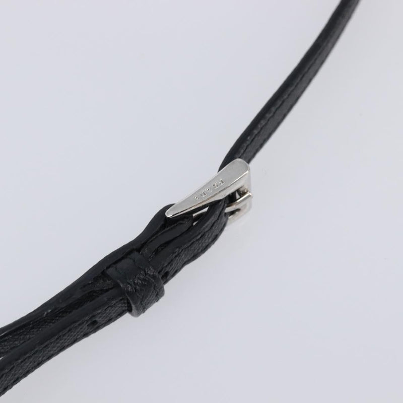 Prada Flap Studded Saffiano Leather Black Bag