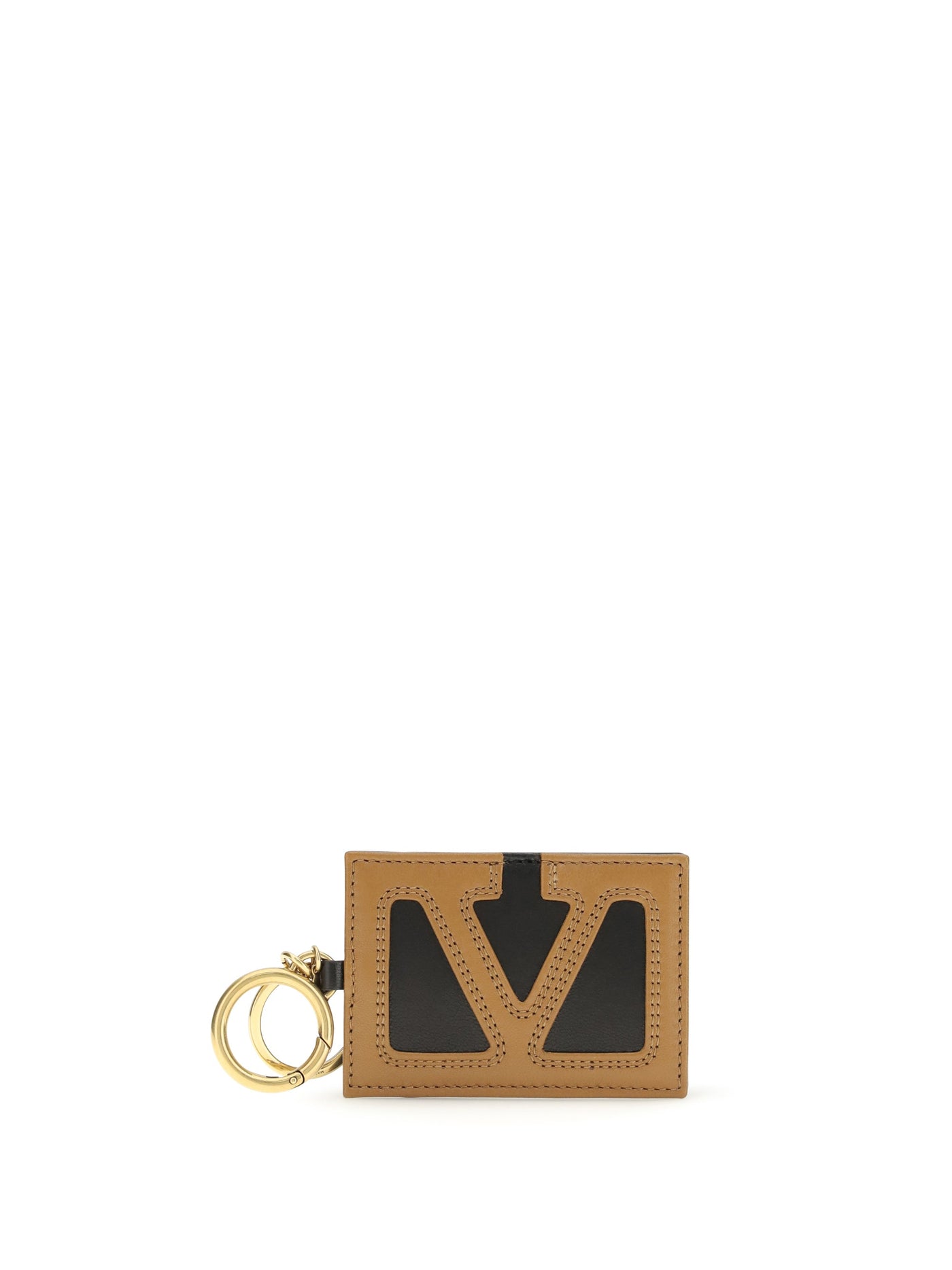 Valentino Garavani Card Case — Brown Lamb Ovis Aries Cases