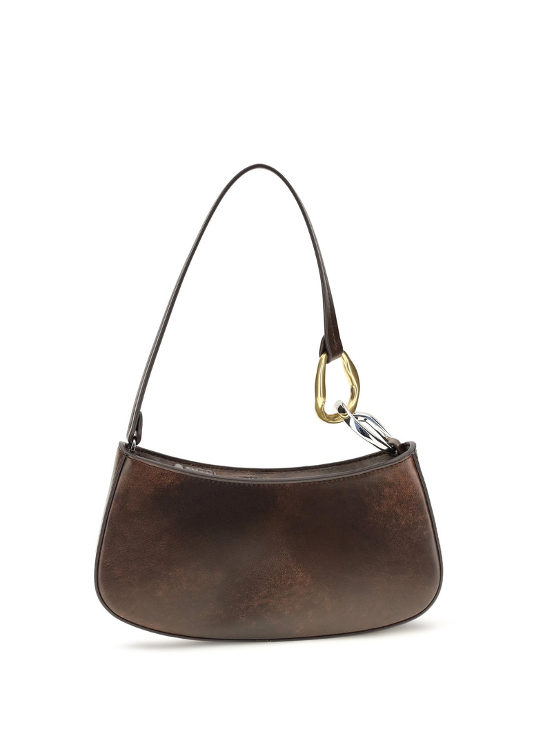 Staud Ollie Shoulder Bag — Brown Calf Leather