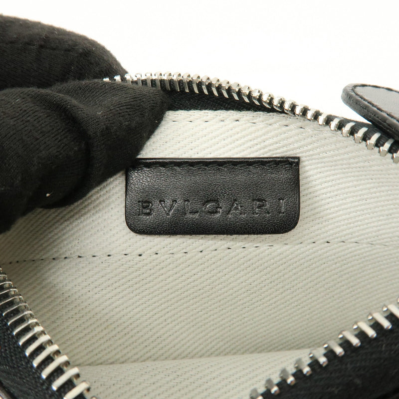 Bvlgari Logomania Canvas With Leather Black Denim_jeans Bag