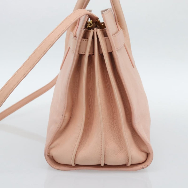 Saint Laurent Sac De Jour Leather Pink Bag