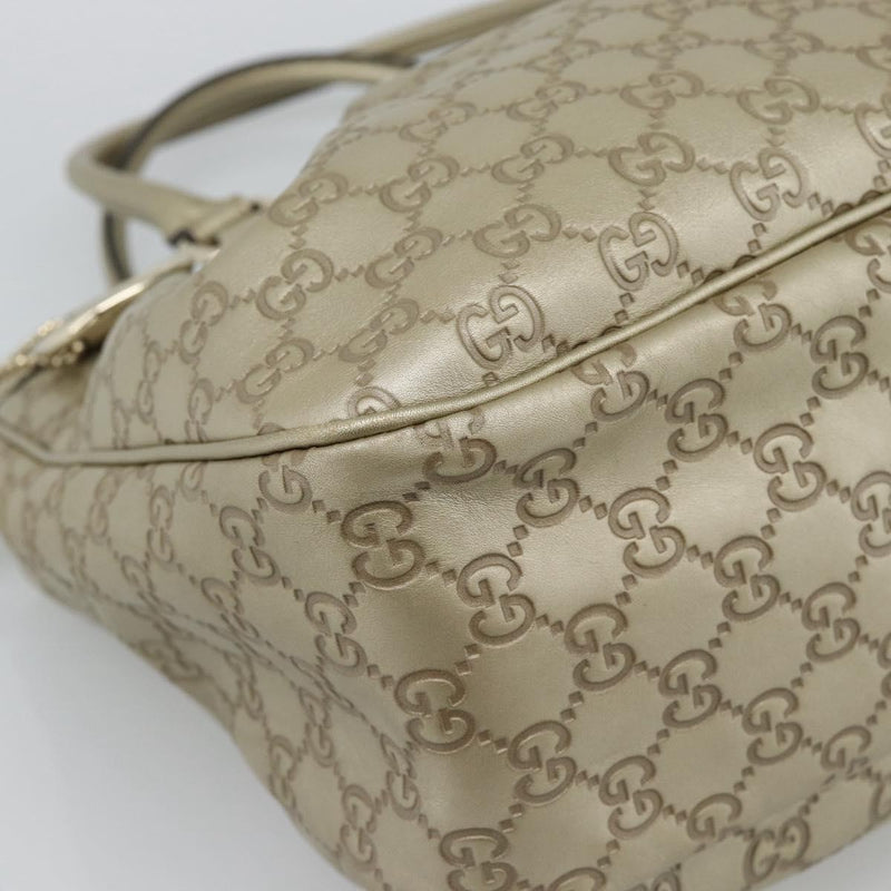Gucci Sukey Top Handle Guccissima Leather Gold Bag
