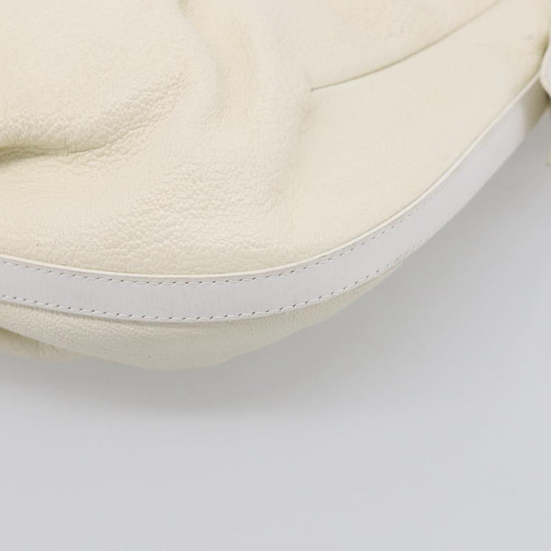 Bvlgari Shoulder Leather White Bag