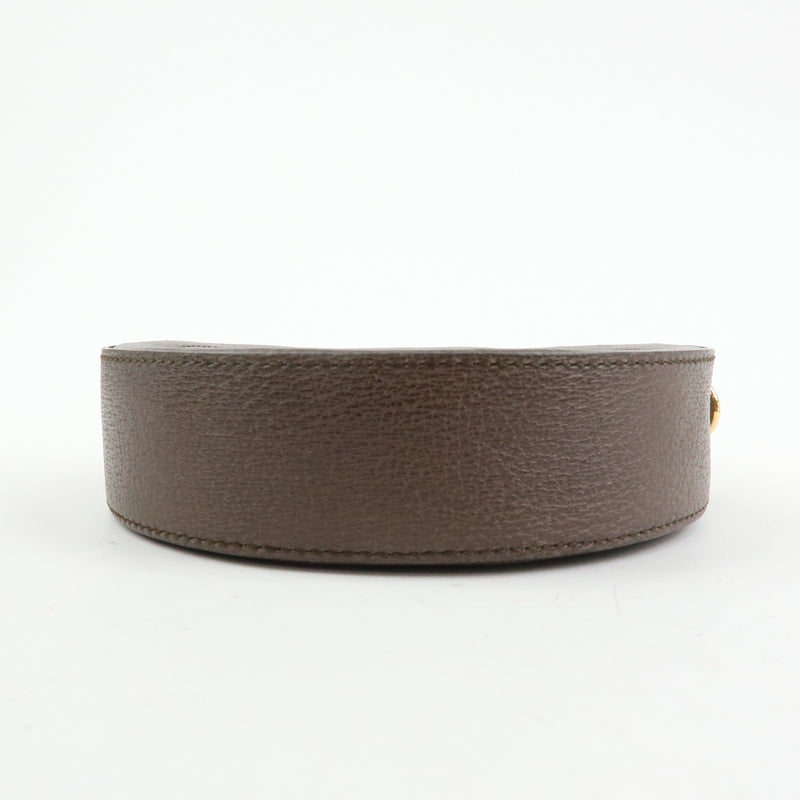 Gucci Ophidia Round Gg Coated Canvas Beige Bag