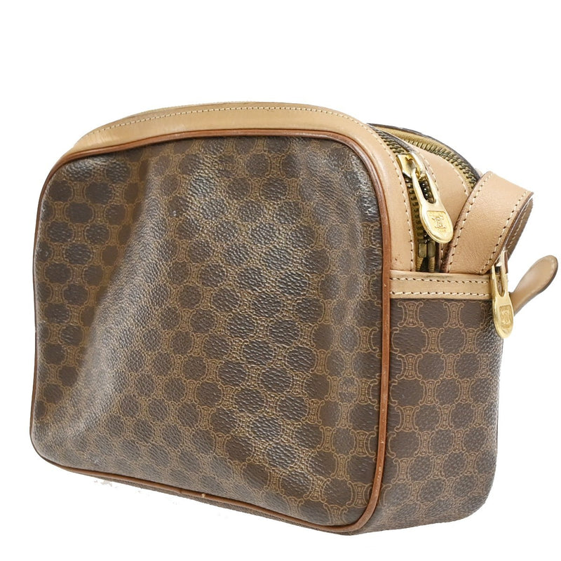 Celine Macadam Leather Brown Pvc Bag