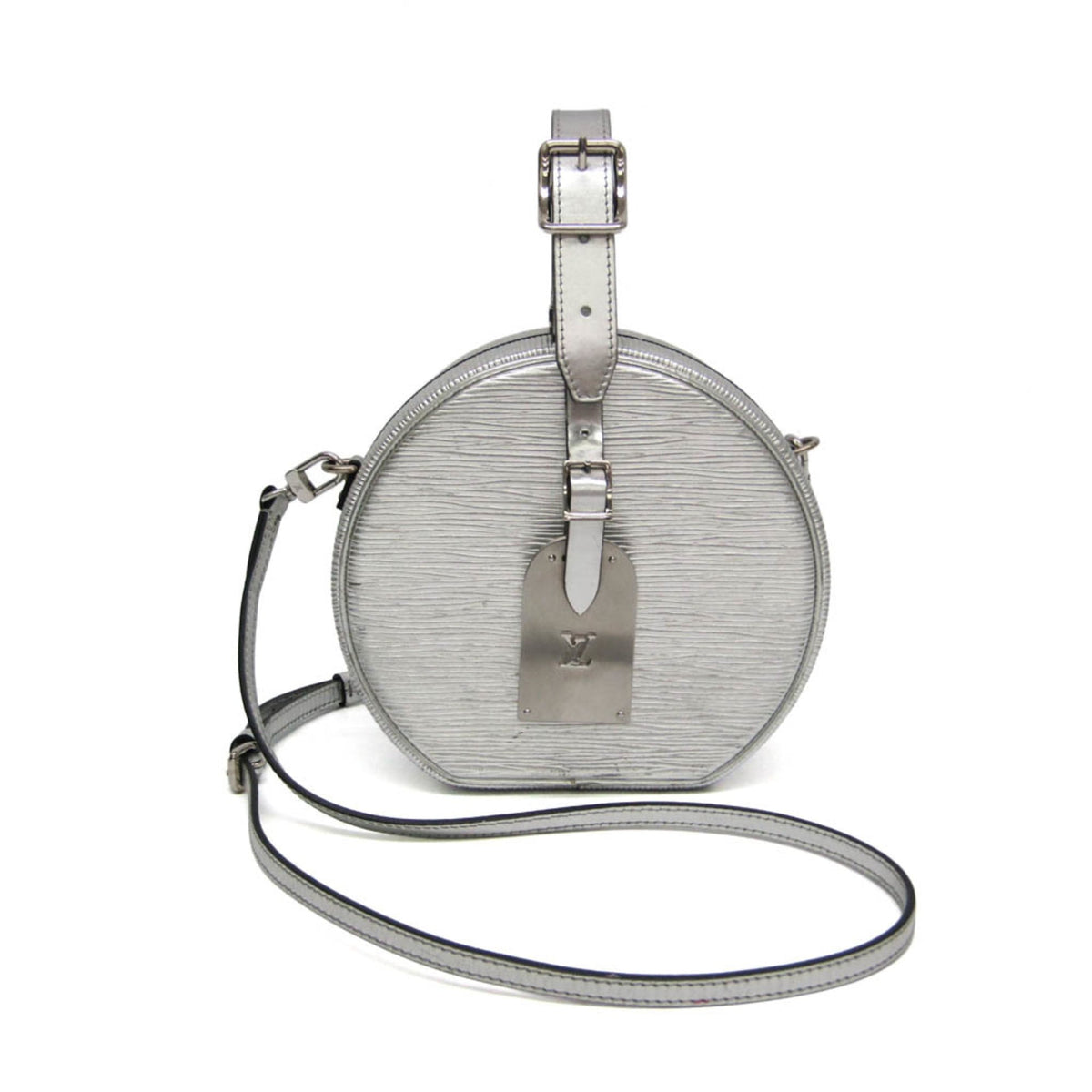 Louis Vuitton Petite Boite Chapeau Epi Leather Silver Bag