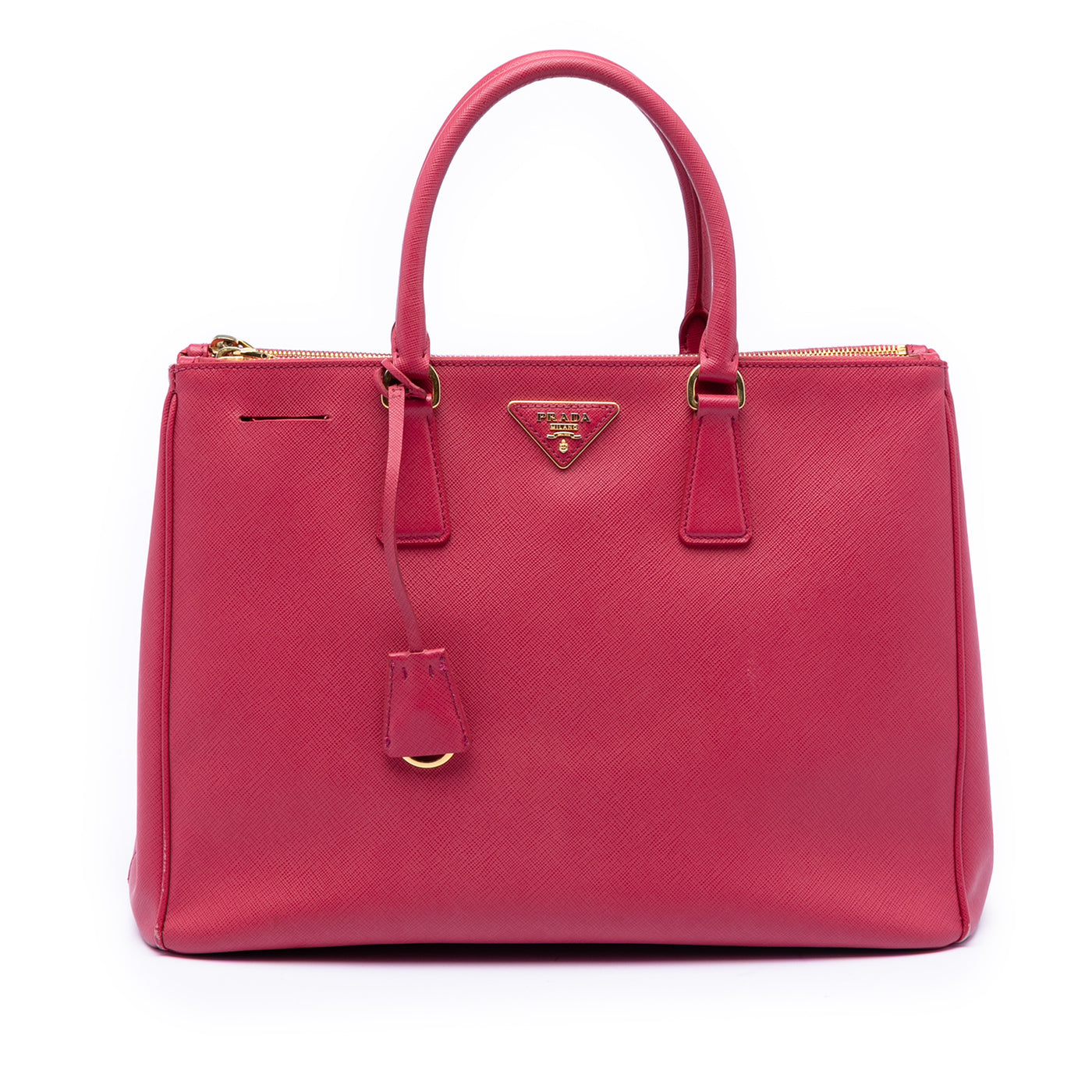 Large Saffiano Lux Galleria Double Zip Satchel - Image 1