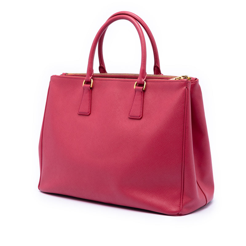 Large Saffiano Lux Galleria Double Zip Satchel - Image 2