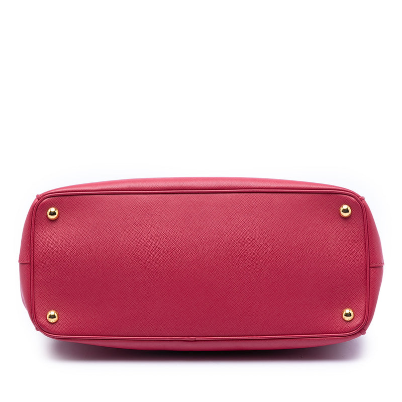 Large Saffiano Lux Galleria Double Zip Satchel - Image 3
