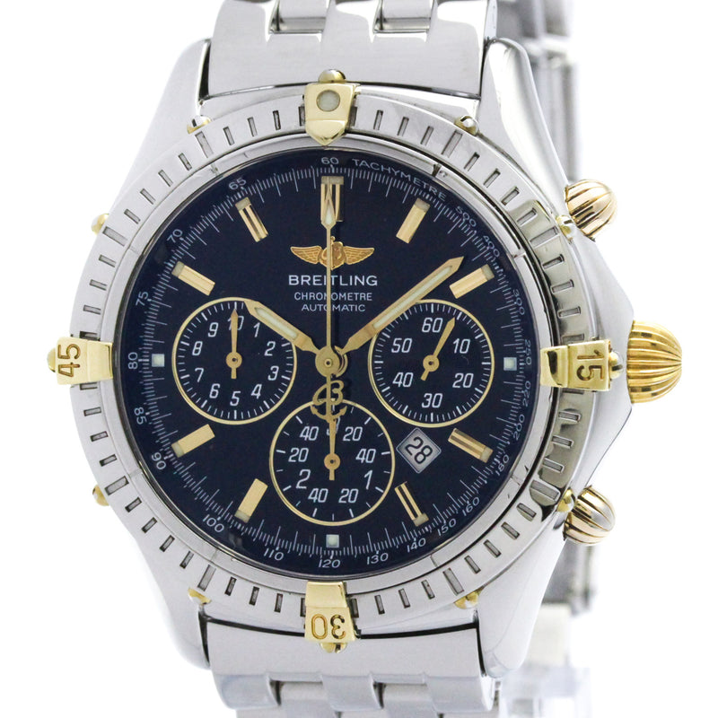 Breitling Windrider Shadow Flyback Chronograph Automatic Stainless Steel And Yellow Gold Watches