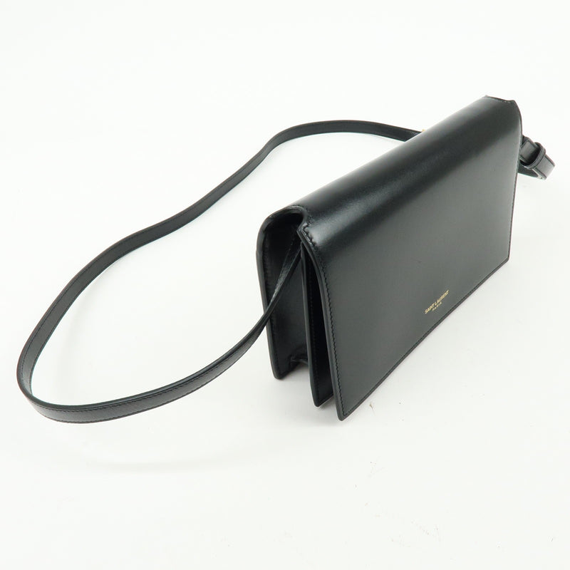 Saint Laurent Paris Chain Leather Black Bag