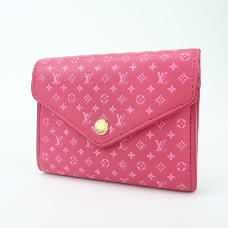 Louis Vuitton Victorine Nanogram Embossed Leather Pink Accessory