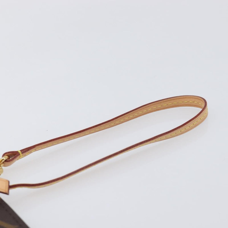 Louis Vuitton Neverfull Pochette Monogram Canvas Brown Bag