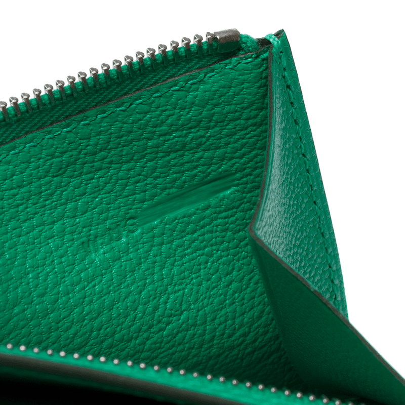 Accessoire Hermes Bearn En Cuir Vert - 102300 Mint Green