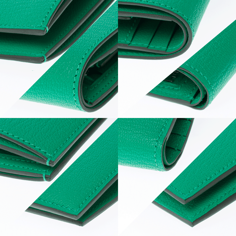 Accessoire Hermes Bearn En Cuir Vert - 102300 Mint Green