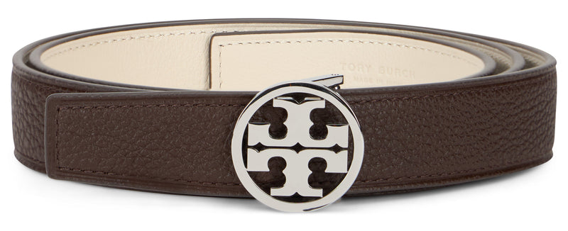 Tory Burch Miller Belt — Brown Bovine Suede
