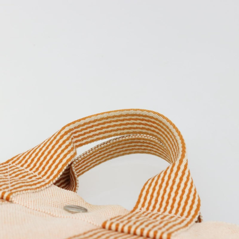 Hermes Fourre Tout Toile Orange Canvas Bag