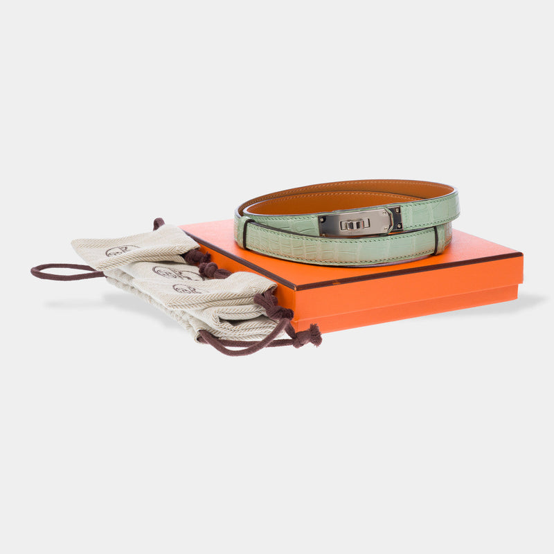 Accessoire Hermes Kelly En Cuirs Exotiques Vert - 102920 Green