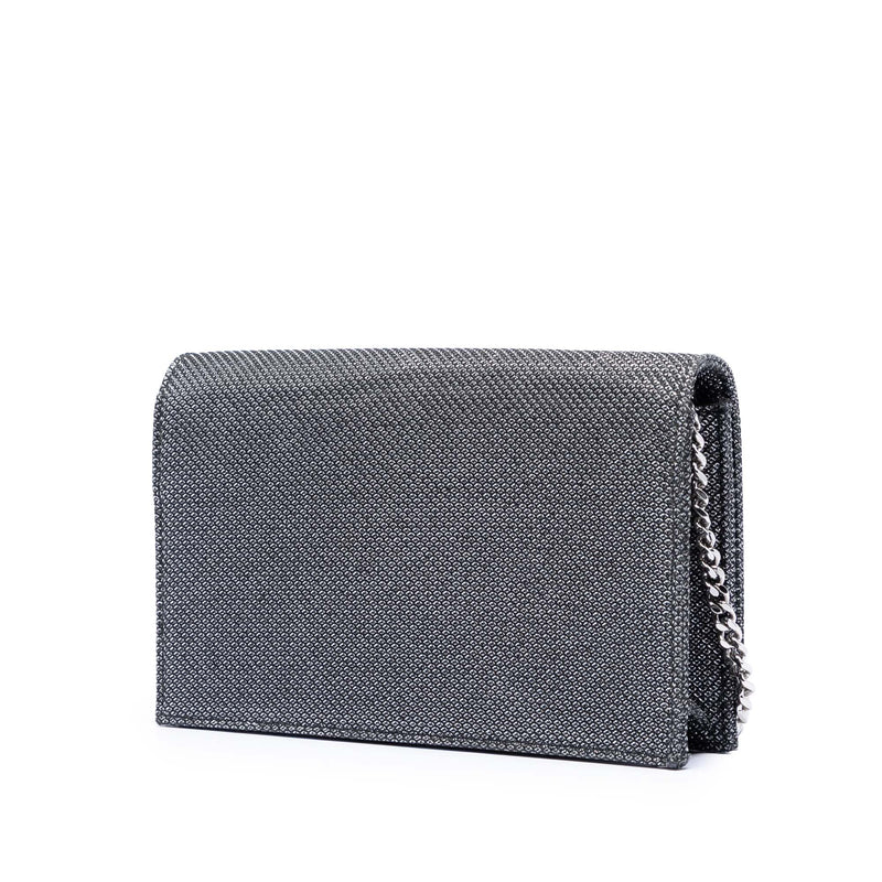 Metallic Mesh Monogram Tassel Kate Wallet on Chain - Image 2