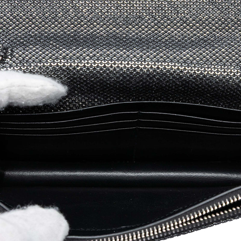 Metallic Mesh Monogram Tassel Kate Wallet on Chain - Image 4