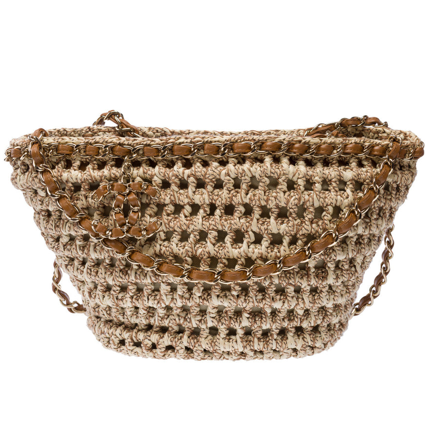 Sac Chanel En Cuir Beige - 103083