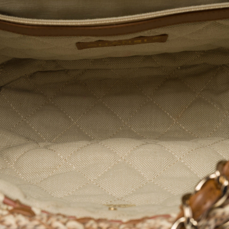 Sac Chanel En Cuir Beige - 103083