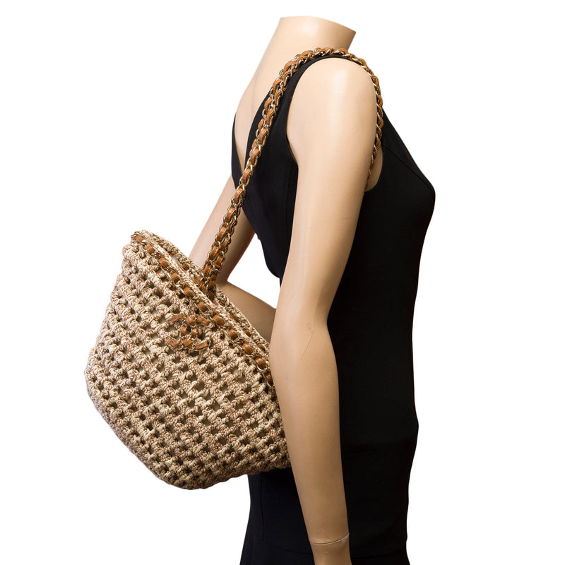Sac Chanel En Cuir Beige - 103083