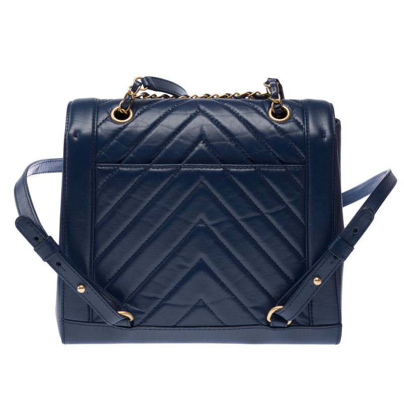 Sac Chanel En Cuir Bleu - 103151 Blue