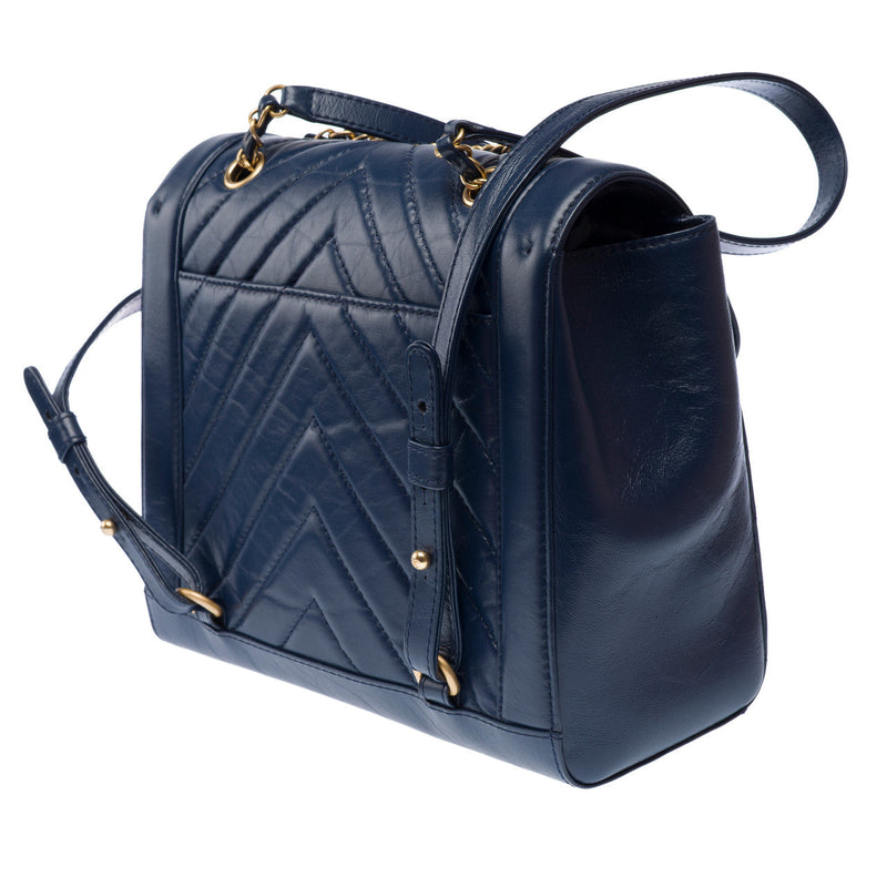 Sac Chanel En Cuir Bleu - 103151 Blue