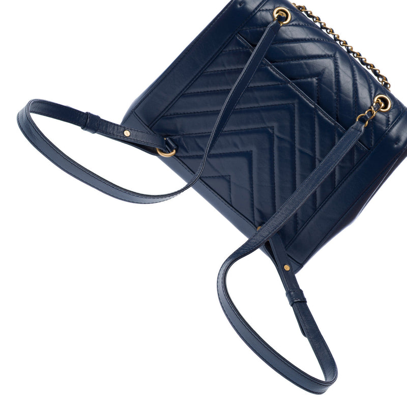 Sac Chanel En Cuir Bleu - 103151 Blue